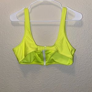 Xhileration neon highlighter yellow bikini top